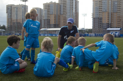 Детский футбольный лагерь в Академии «Зенита»