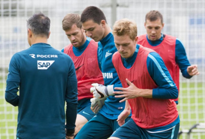 Открытая тренировка «Зенита» перед матчем с ЦСКА