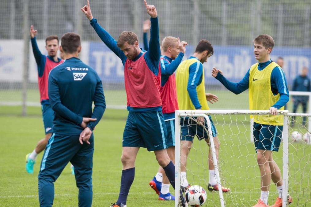 Открытая тренировка «Зенита» перед матчем с ЦСКА
