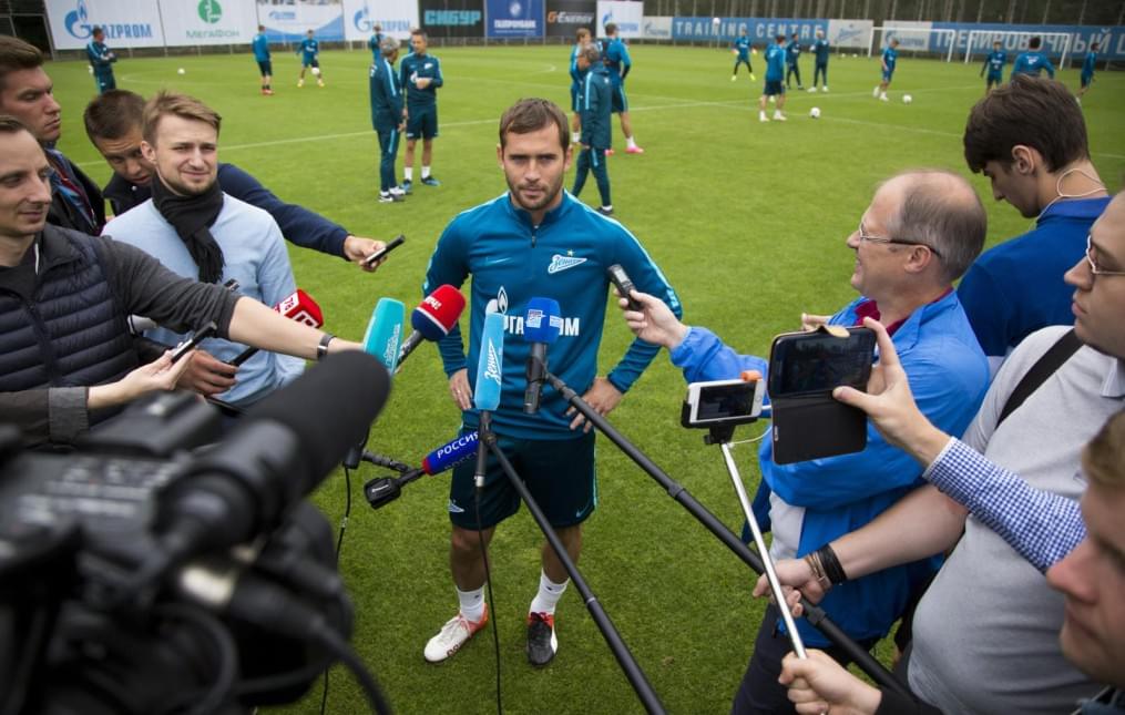 Открытая тренировка «Зенита» перед матчем с ЦСКА