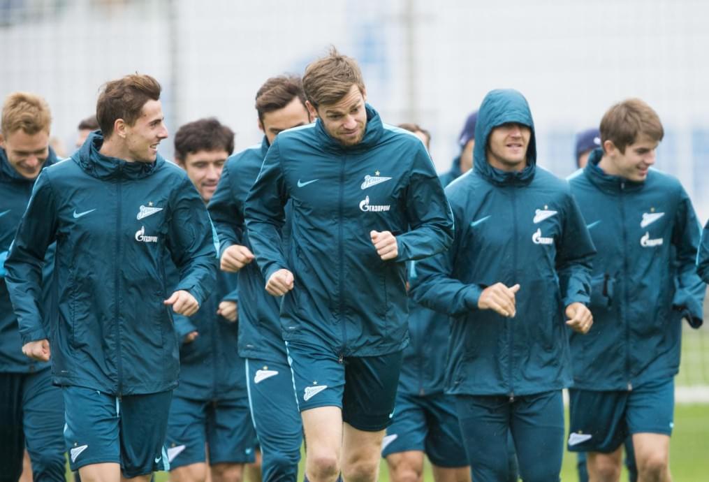Открытая тренировка «Зенита» перед матчем с «Анжи»