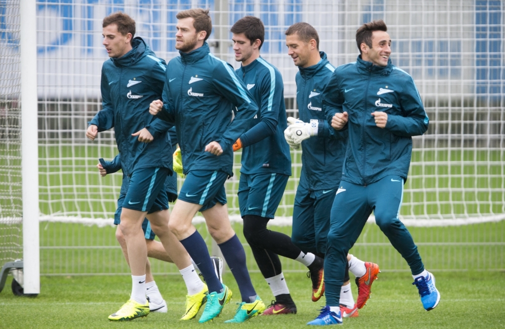 Открытая тренировка «Зенита» перед матчем с «Анжи»