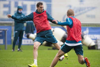 Открытая тренировка «Зенита» перед матчем с «Анжи»