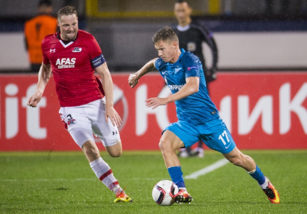 Лига Европы УЕФА, 2-й, тур, «Зенит» — АЗ (Алкмаар)