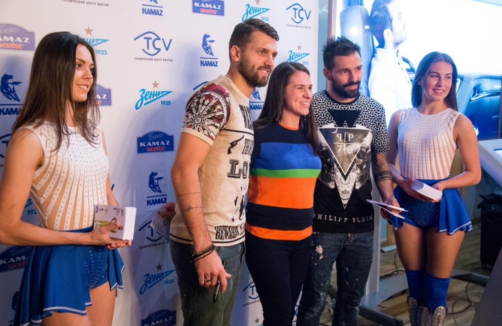 Тест-драйв «Камаз» на стадионе «Петровский»