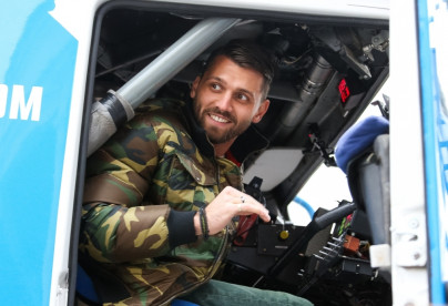 Тест-драйв «Камаз» на стадионе «Петровский»