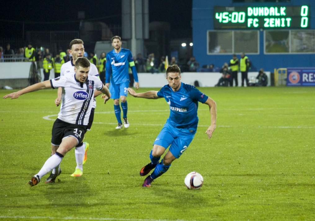 Лига Европы УЕФА 2016/17, 3-й тур группового этапа, «Дандолк» — «Зенит»