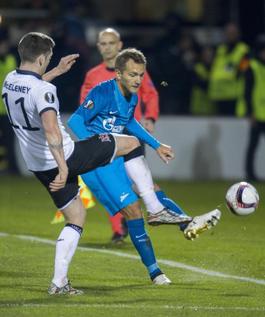 Лига Европы УЕФА 2016/17, 3-й тур группового этапа, «Дандолк» — «Зенит»