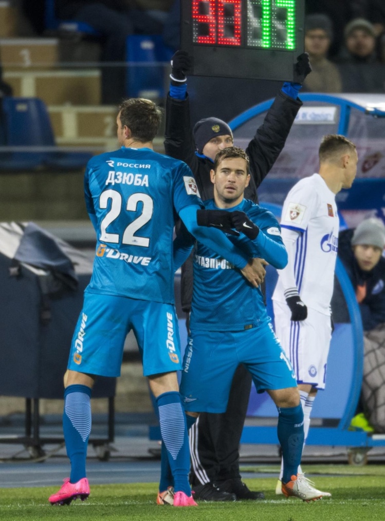 РОСГОССТРАХ-Чемпионат России 2016/17, 11-й тур, «Зенит» — «Оренбург»