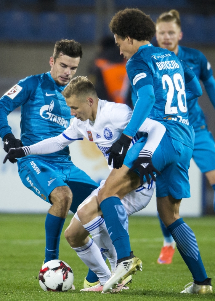 РОСГОССТРАХ-Чемпионат России 2016/17, 11-й тур, «Зенит» — «Оренбург»