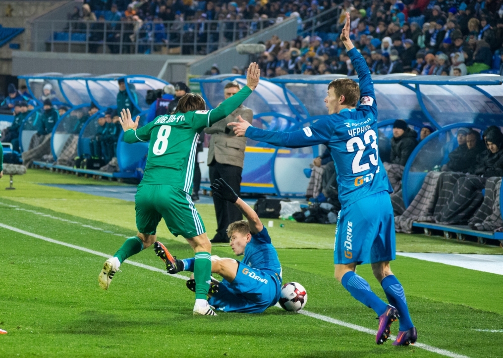 РОСГОССТРАХ-Чемпионат России 2016/17, 12 тур, «Зенит» — «Томь»