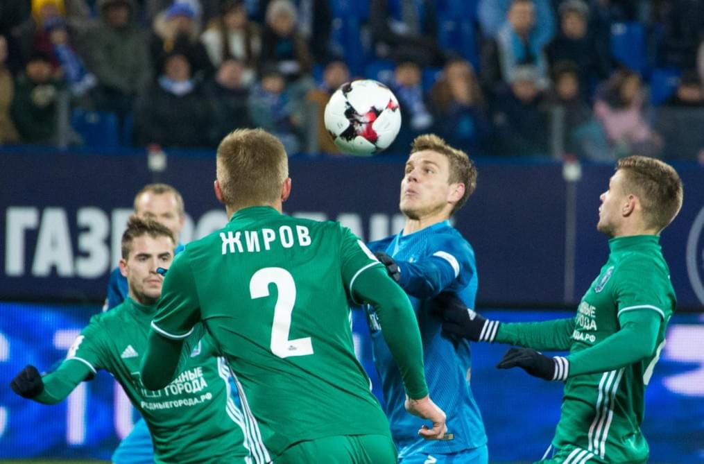 РОСГОССТРАХ-Чемпионат России 2016/17, 12 тур, «Зенит» — «Томь»