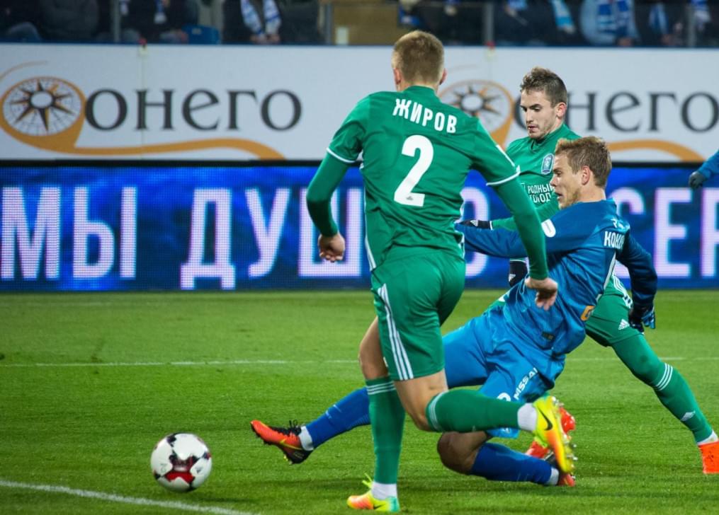 РОСГОССТРАХ-Чемпионат России 2016/17, 12 тур, «Зенит» — «Томь»