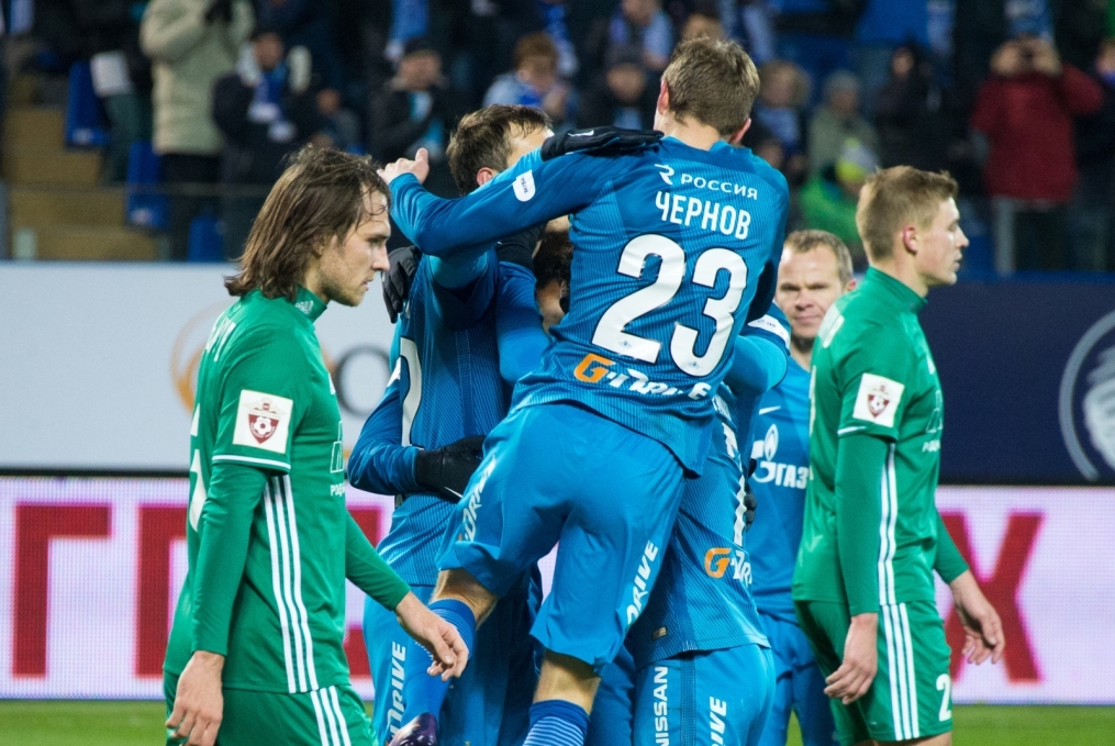 РОСГОССТРАХ-Чемпионат России 2016/17, 12 тур, «Зенит» — «Томь»