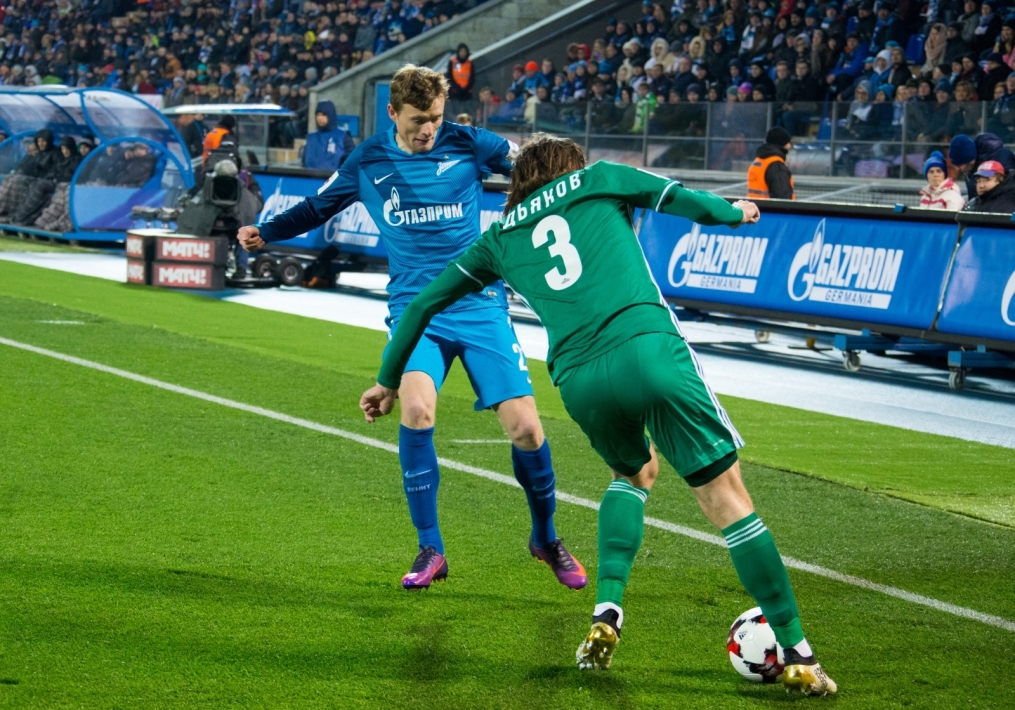 РОСГОССТРАХ-Чемпионат России 2016/17, 12 тур, «Зенит» — «Томь»