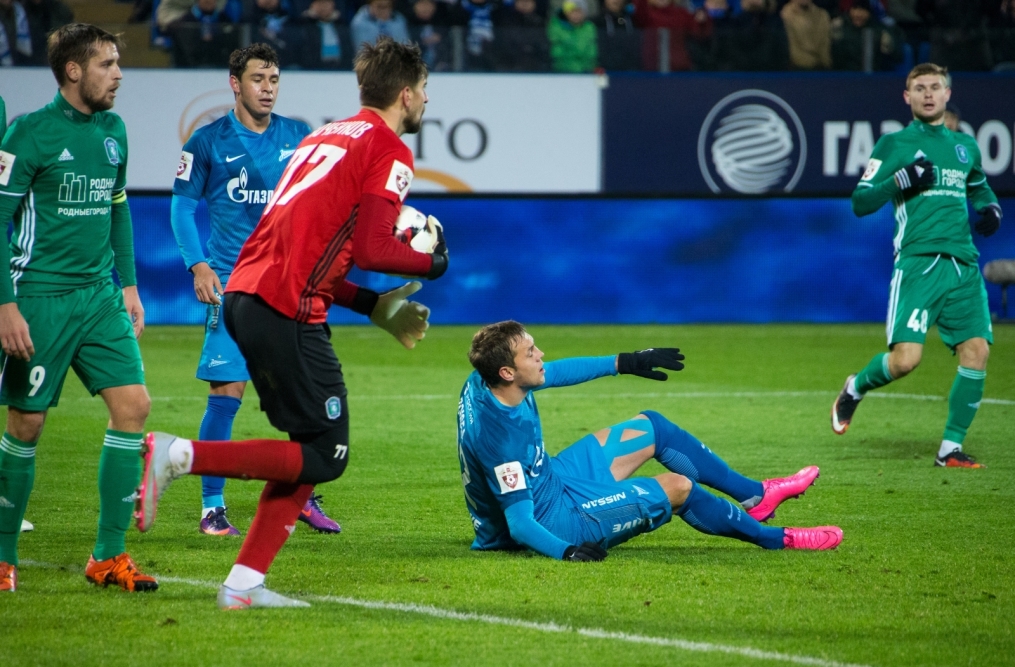 РОСГОССТРАХ-Чемпионат России 2016/17, 12 тур, «Зенит» — «Томь»