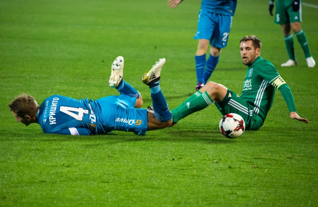 РОСГОССТРАХ-Чемпионат России 2016/17, 12 тур, «Зенит» — «Томь»