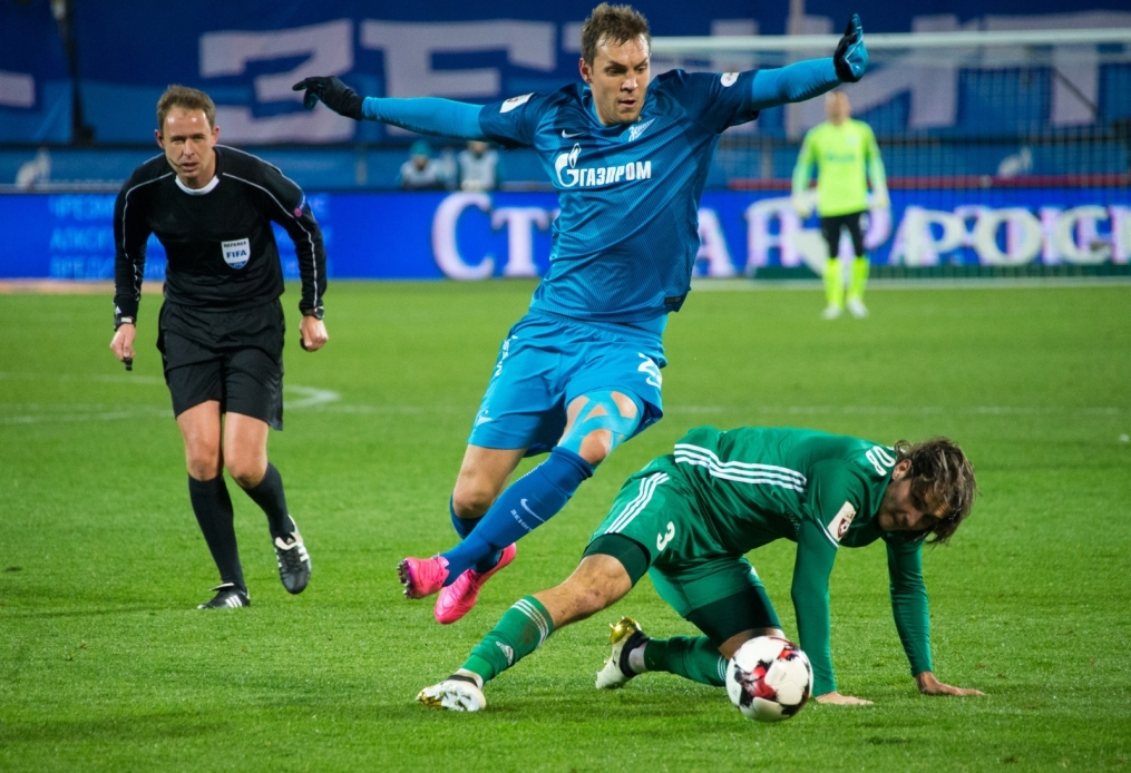 РОСГОССТРАХ-Чемпионат России 2016/17, 12 тур, «Зенит» — «Томь»