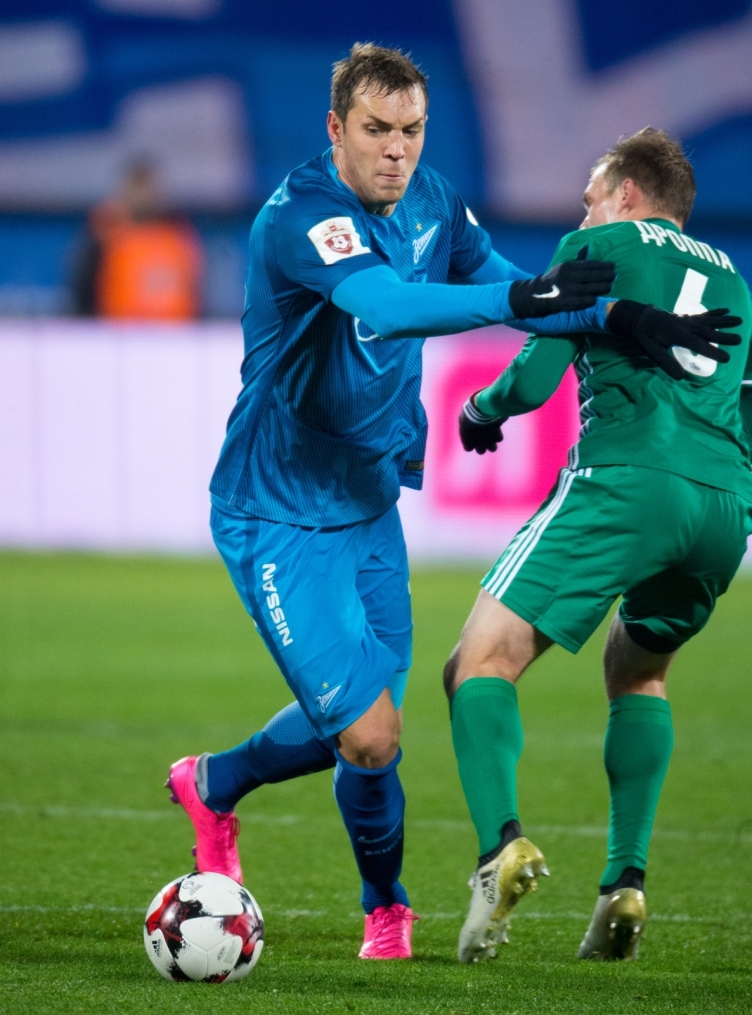 РОСГОССТРАХ-Чемпионат России 2016/17, 12 тур, «Зенит» — «Томь»