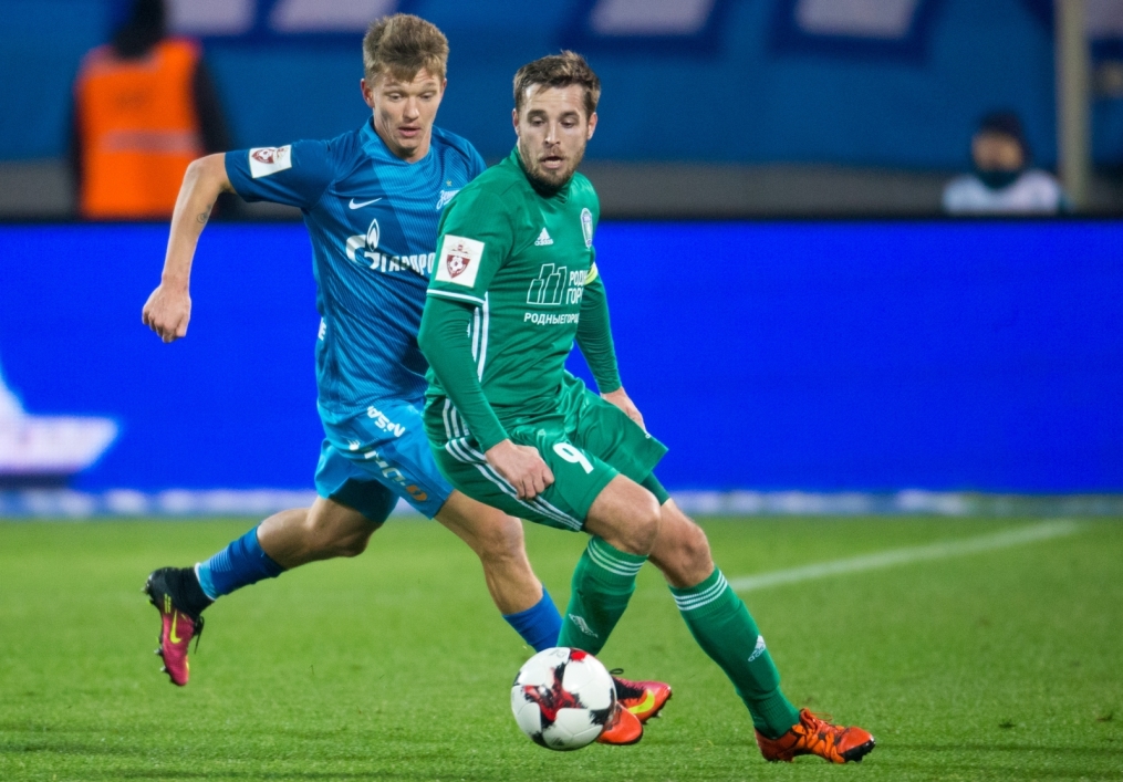 РОСГОССТРАХ-Чемпионат России 2016/17, 12 тур, «Зенит» — «Томь»