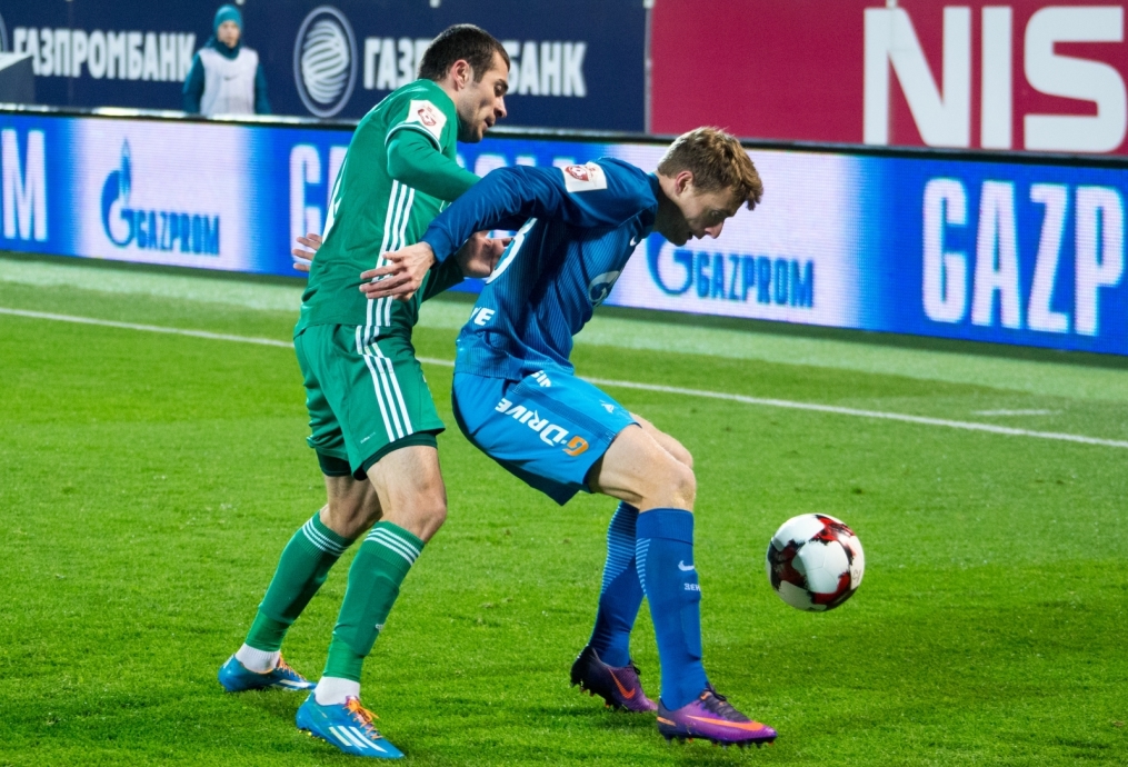 РОСГОССТРАХ-Чемпионат России 2016/17, 12 тур, «Зенит» — «Томь»