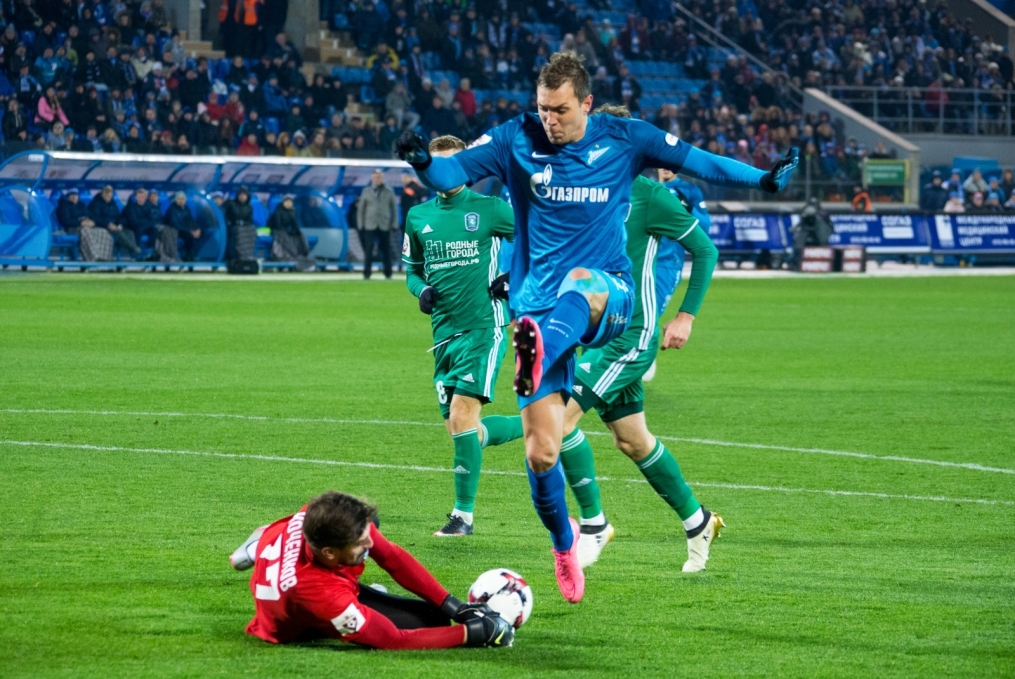 РОСГОССТРАХ-Чемпионат России 2016/17, 12 тур, «Зенит» — «Томь»