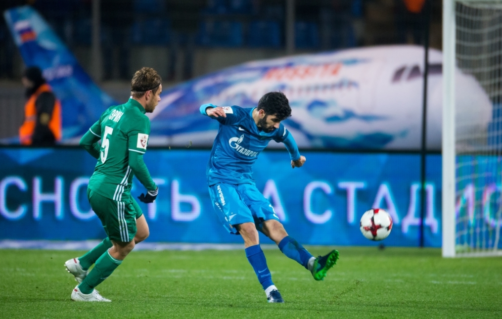 РОСГОССТРАХ-Чемпионат России 2016/17, 12 тур, «Зенит» — «Томь»