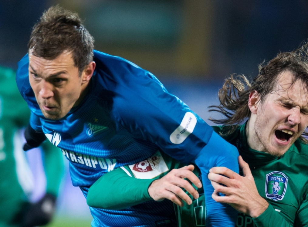 РОСГОССТРАХ-Чемпионат России 2016/17, 12 тур, «Зенит» — «Томь»