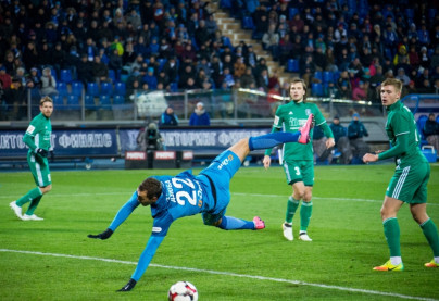 РОСГОССТРАХ-Чемпионат России 2016/17, 12 тур, «Зенит» — «Томь»