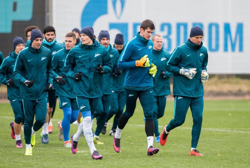 Открытая тренировка «Зенита» перед матчем Лига Европы УЕФА с «Дандолком»