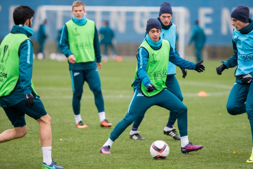 Открытая тренировка «Зенита» перед матчем Лига Европы УЕФА с «Дандолком»