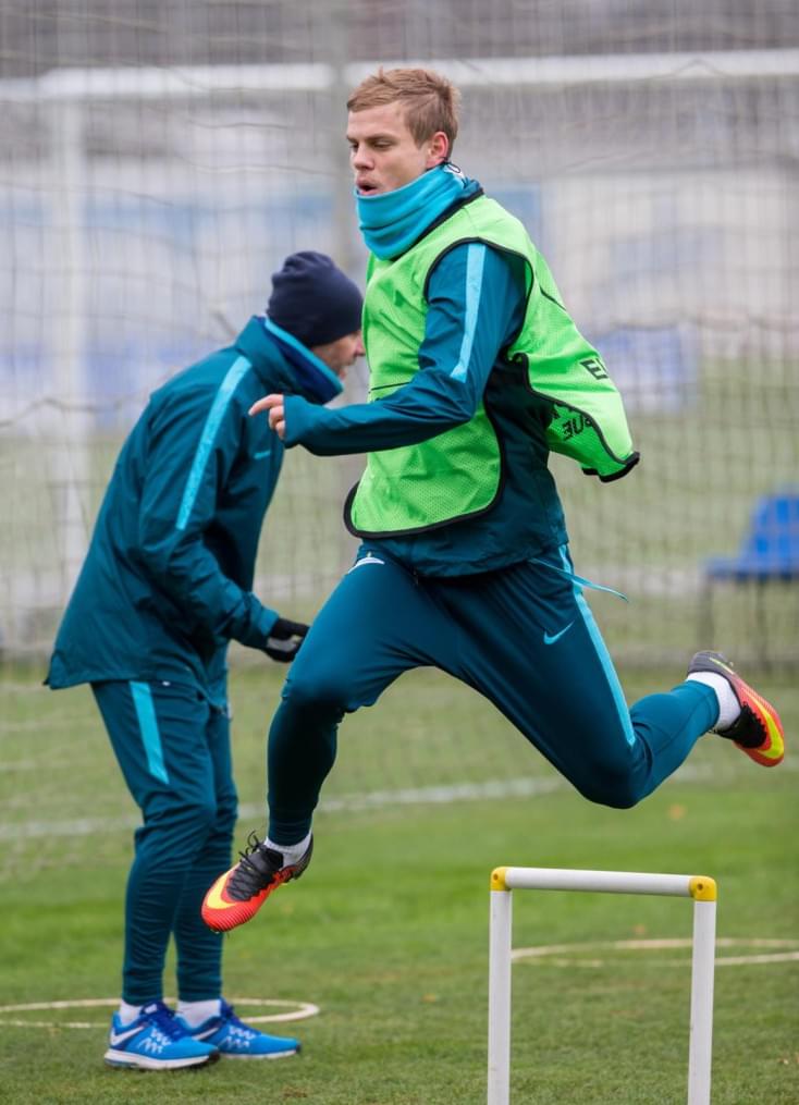 Открытая тренировка «Зенита» перед матчем Лига Европы УЕФА с «Дандолком»