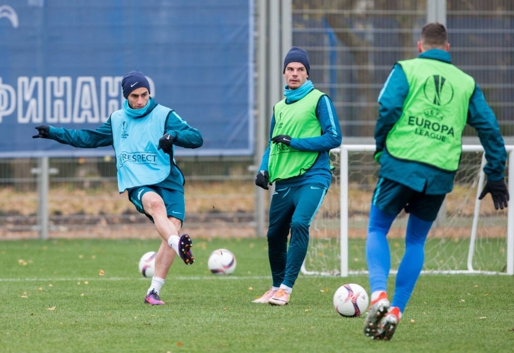 Открытая тренировка «Зенита» перед матчем Лига Европы УЕФА с «Дандолком»