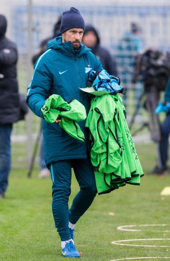 Открытая тренировка «Зенита» перед матчем Лига Европы УЕФА с «Дандолком»