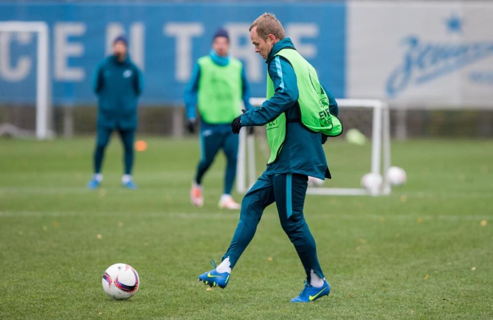 Открытая тренировка «Зенита» перед матчем Лига Европы УЕФА с «Дандолком»