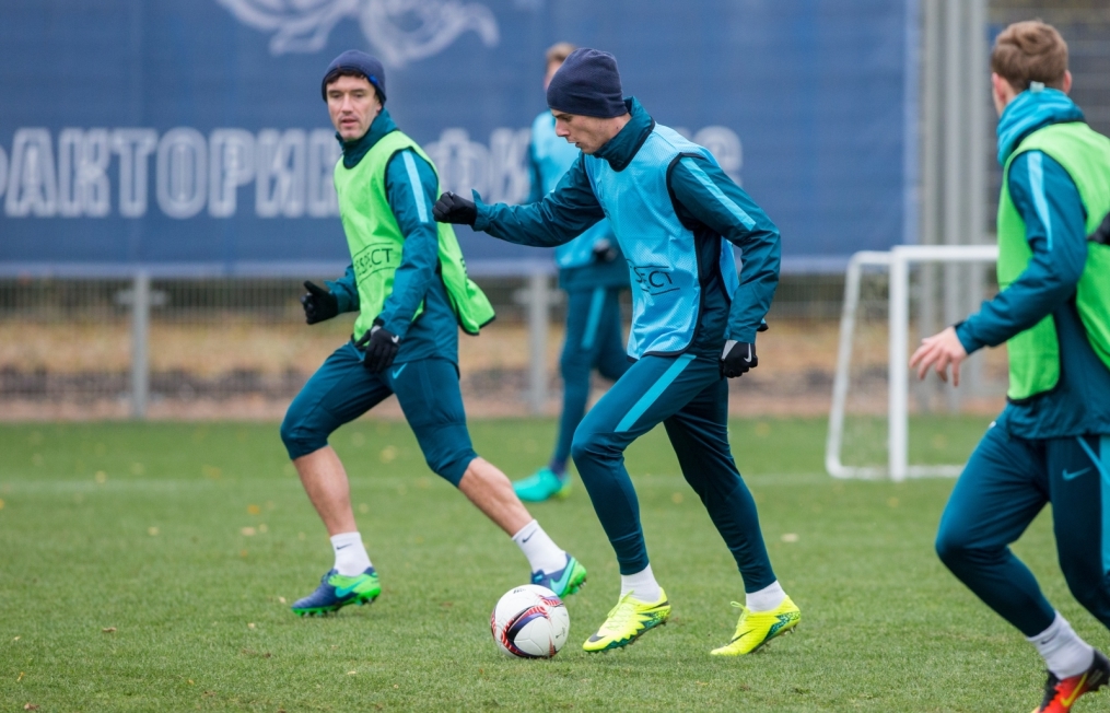 Открытая тренировка «Зенита» перед матчем Лига Европы УЕФА с «Дандолком»