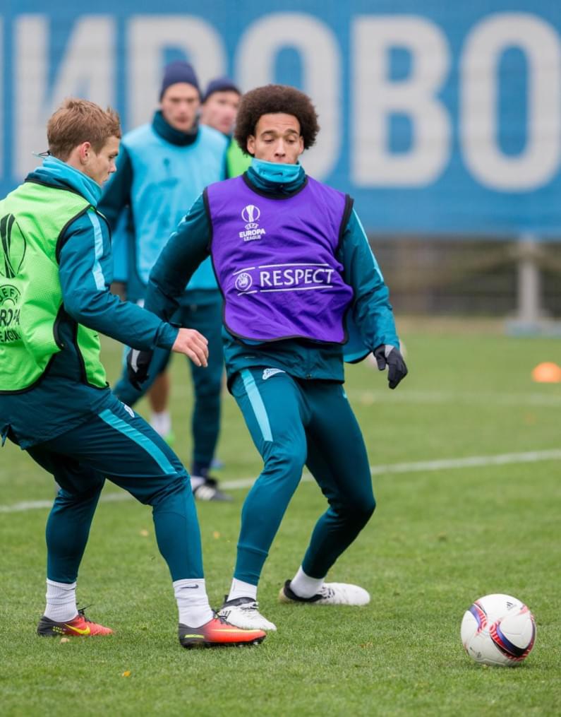 Открытая тренировка «Зенита» перед матчем Лига Европы УЕФА с «Дандолком»
