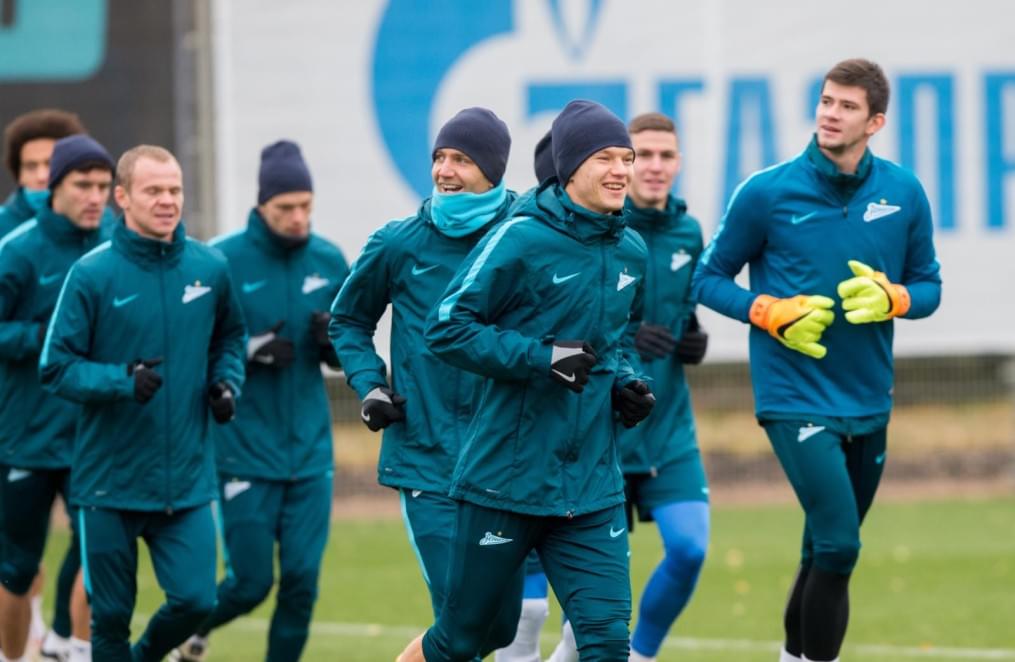 Открытая тренировка «Зенита» перед матчем Лига Европы УЕФА с «Дандолком»