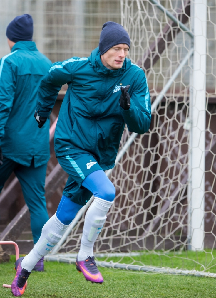 Открытая тренировка «Зенита» перед матчем Лига Европы УЕФА с «Дандолком»