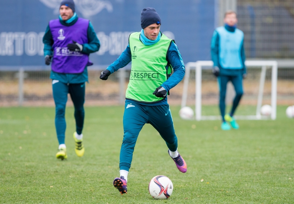 Открытая тренировка «Зенита» перед матчем Лига Европы УЕФА с «Дандолком»