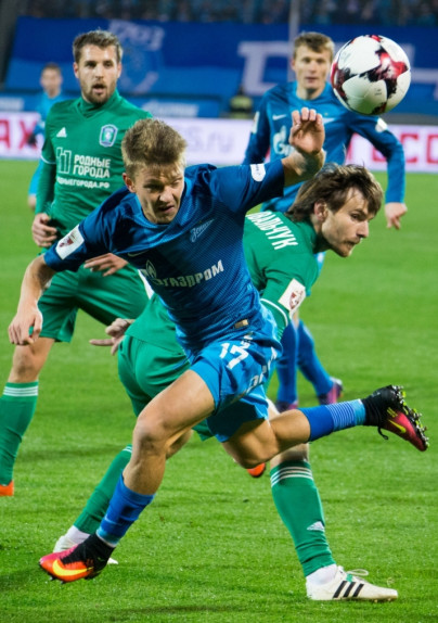 РОСГОССТРАХ-Чемпионат России 2016/17, 12 тур, «Зенит» — «Томь»