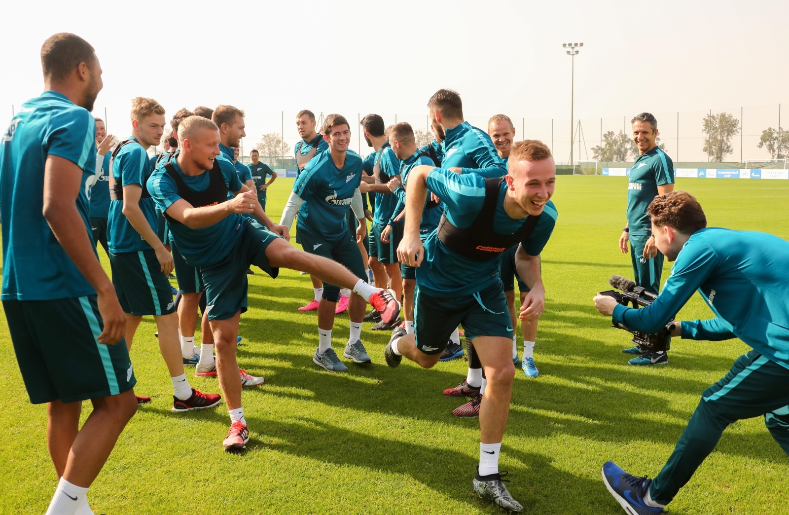 «Газпром»-тренировочные сборы в Дубае: 12 января, утренняя тренировка