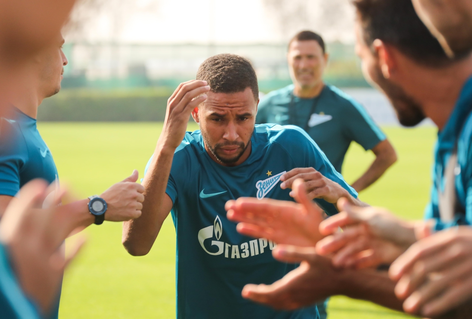 «Газпром»-тренировочные сборы в Дубае: 12 января, утренняя тренировка