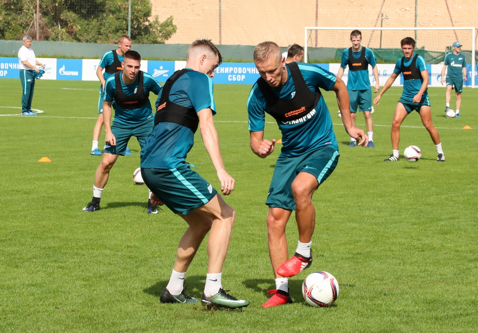 «Газпром»-тренировочные сборы в Дубае: 12 января, утренняя тренировка