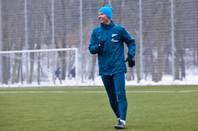 Первая тренировка «Зенита»-2 в новом году