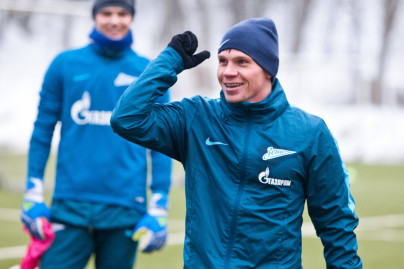 Первая тренировка «Зенита»-2 в новом году