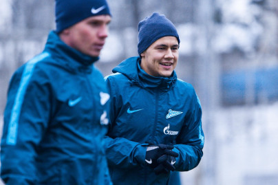 Первая тренировка «Зенита»-2 в новом году