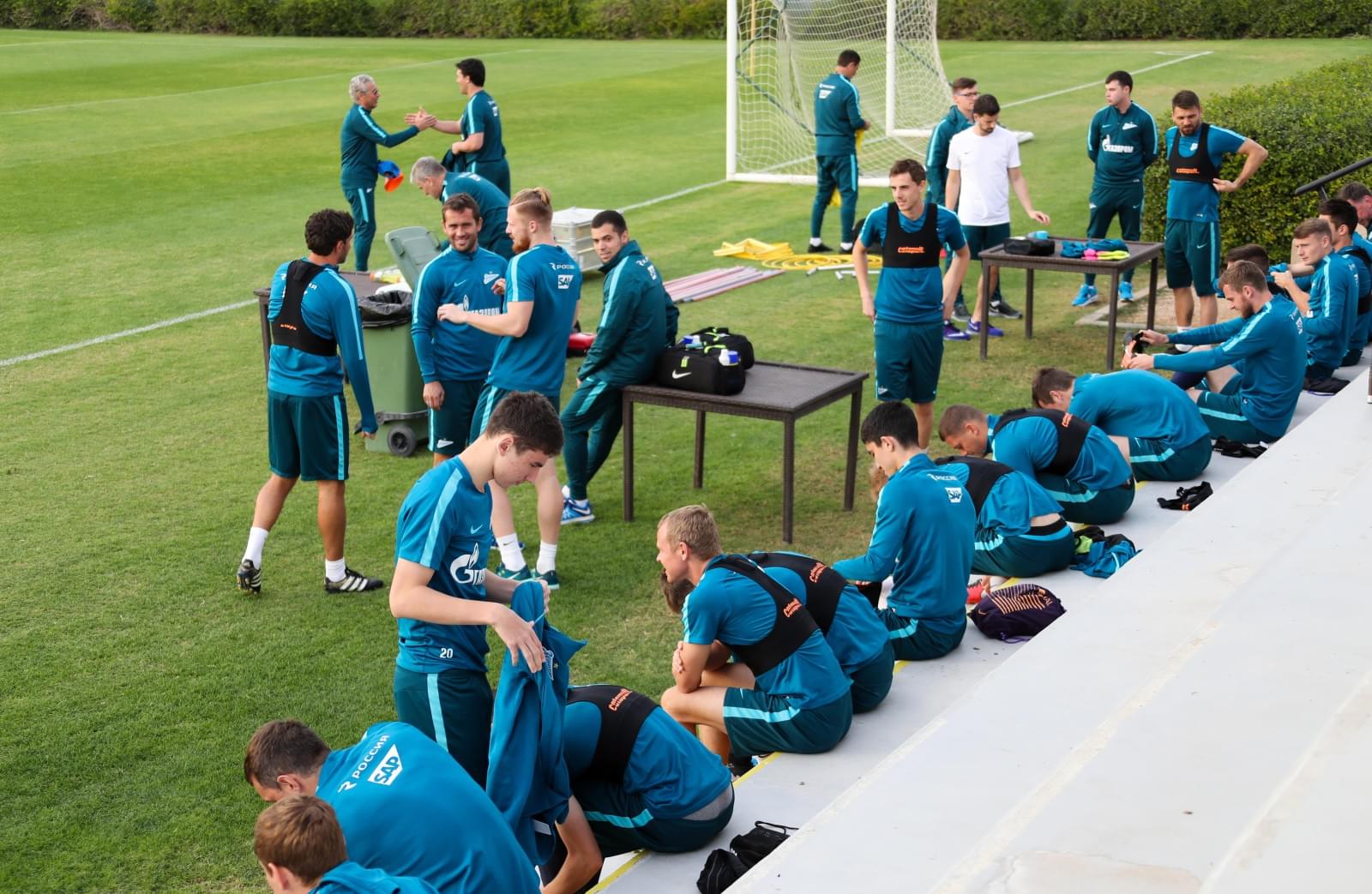 «Газпром»-тренировочные сборы в Дубае: 19 января, вечерняя тренировка