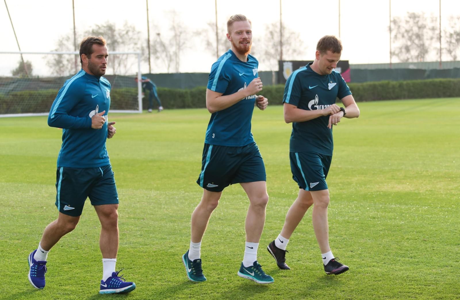 «Газпром»-тренировочные сборы в Дубае: 19 января, вечерняя тренировка