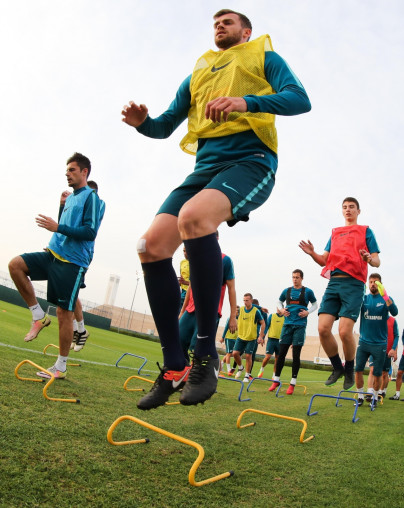 «Газпром»-тренировочные сборы в Дубае: 19 января, вечерняя тренировка